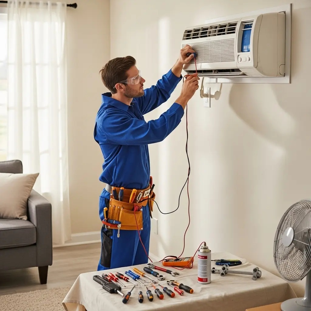 Sarıgöl York York klima gaz dolumu ve bakım – Enerji verimliliği artırıldı. - Teknik servis örneği